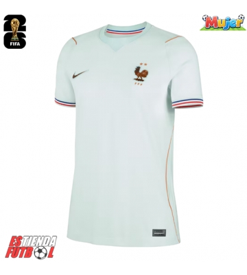 Francia Segunda Equipación Mujer Mundial 2026 Manga Corta